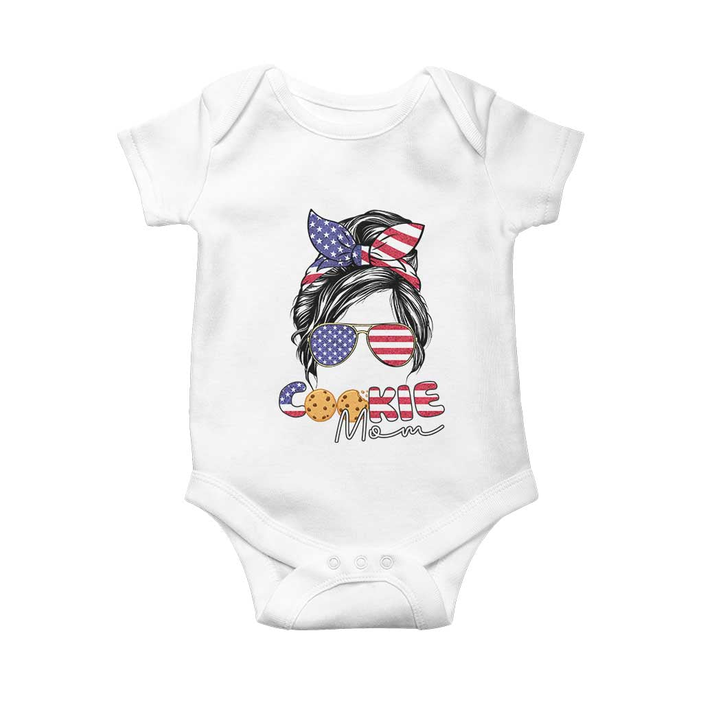 Scout Girl Mom Baby Onesie American Proud Cookie Mom Troop Leader Family Matching - Wonder Print Shop