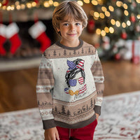 Scout Girl Mom Ugly Christmas Sweater American Proud Cookie Mom Troop Leader Family Matching - Wonder Print Shop