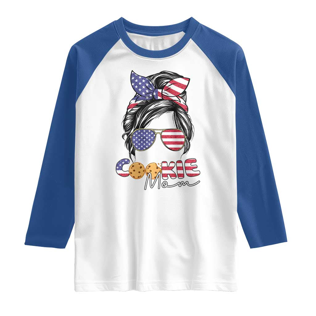 Scout Girl Mom Raglan Shirt American Proud Cookie Mom Troop Leader Family Matching - Wonder Print Shop