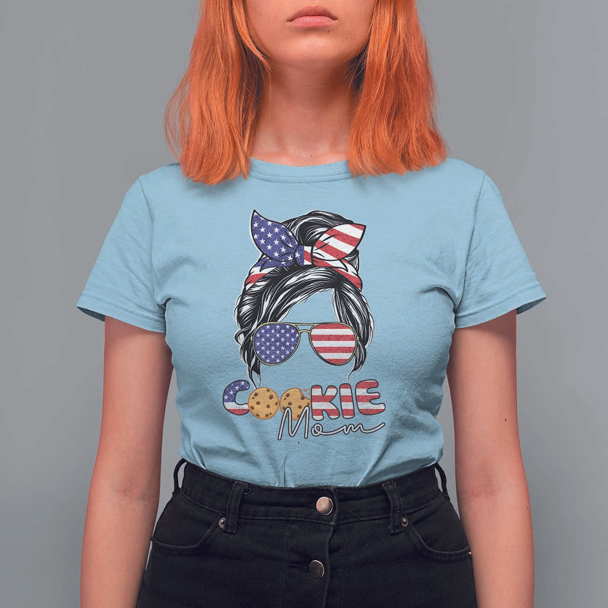 Scout Girl Mom T Shirt For Women American Proud Cookie Mom Troop Leader Family Matching - Wonder Print Shop