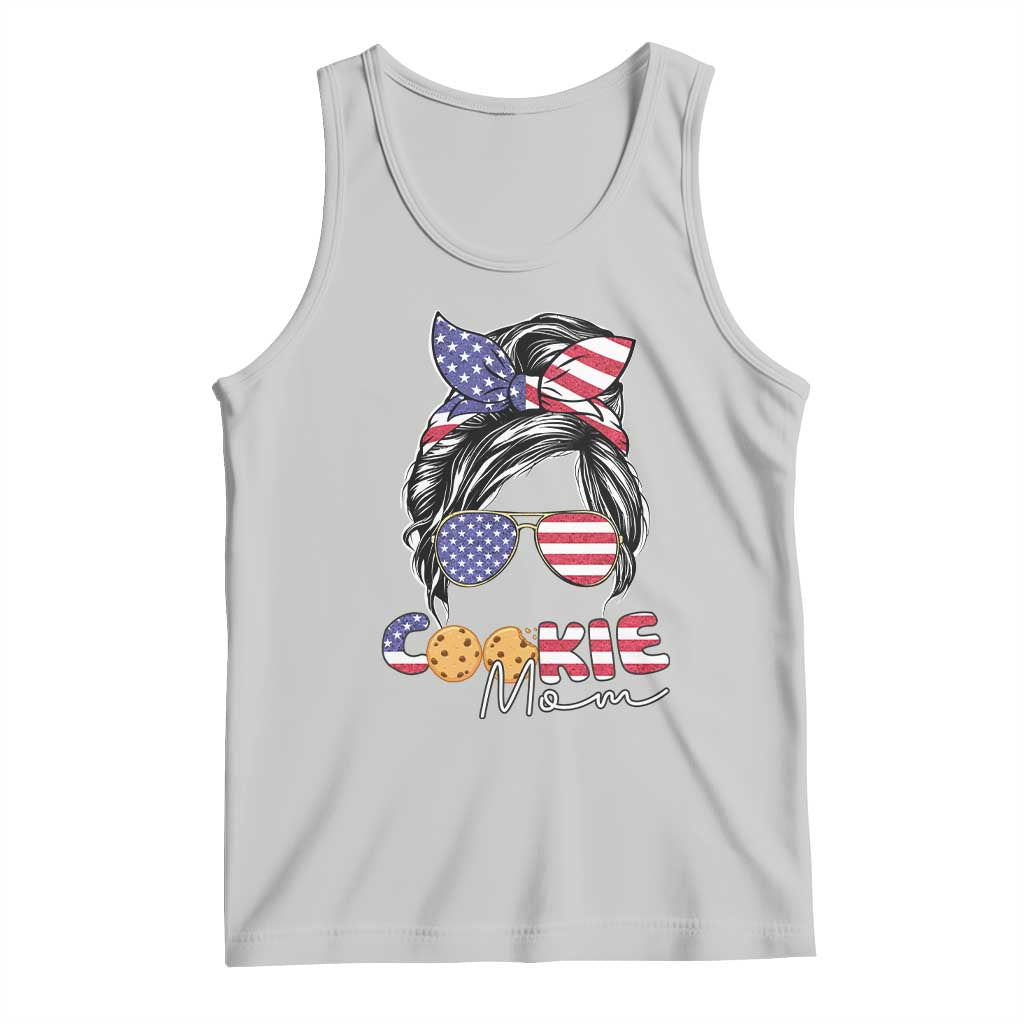 Scout Girl Mom Tank Top American Proud Cookie Mom Troop Leader Family Matching - Wonder Print Shop