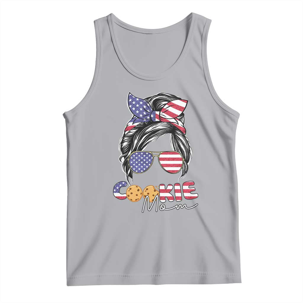 Scout Girl Mom Tank Top American Proud Cookie Mom Troop Leader Family Matching - Wonder Print Shop