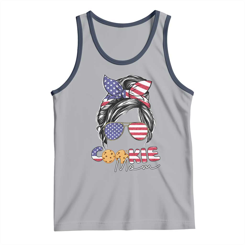 Scout Girl Mom Tank Top American Proud Cookie Mom Troop Leader Family Matching - Wonder Print Shop