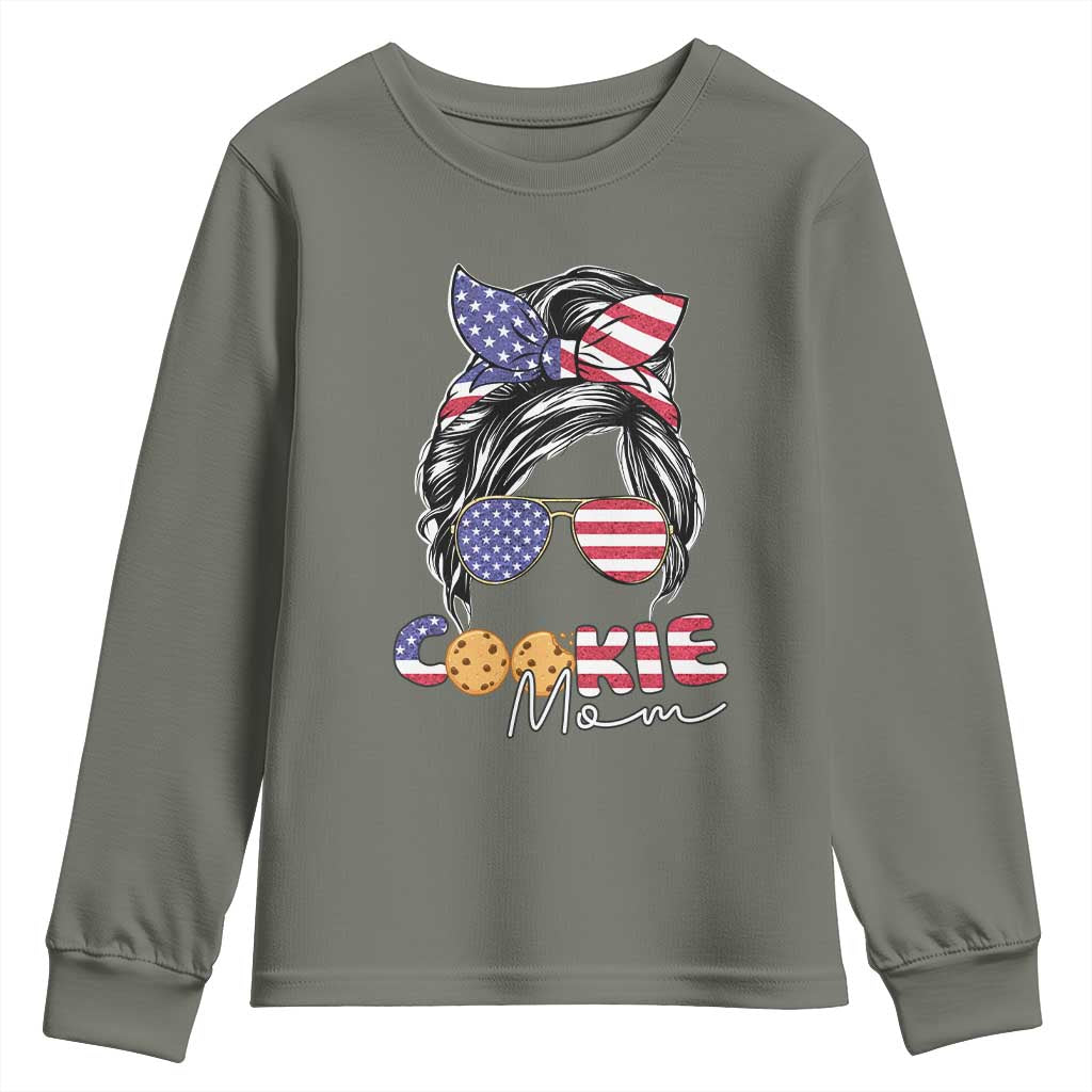 Scout Girl Mom Youth Sweatshirt American Proud Cookie Mom Troop Leader Family Matching - Wonder Print Shop