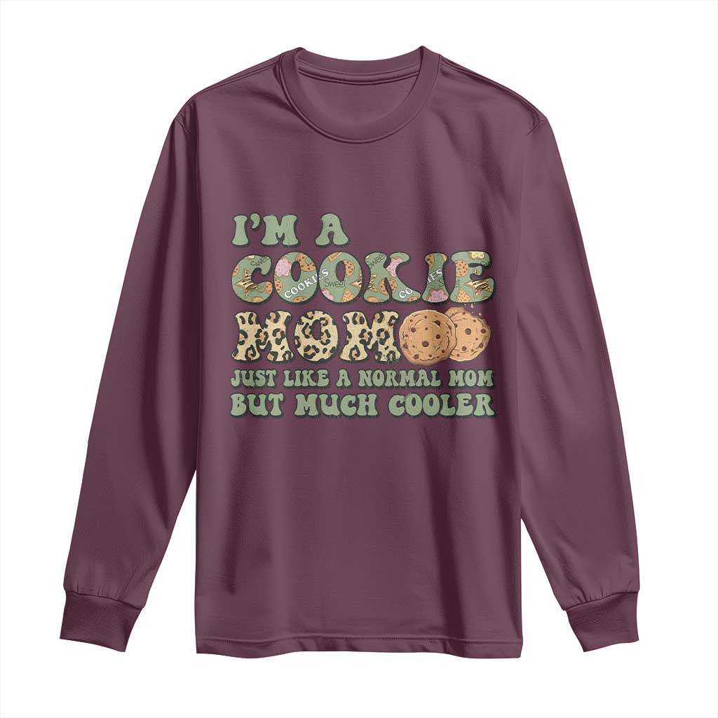 Funny Scout Girl Mom Long Sleeve Shirt I'm A Cookie Mom Cookie Dealer Troop Leader - Wonder Print Shop