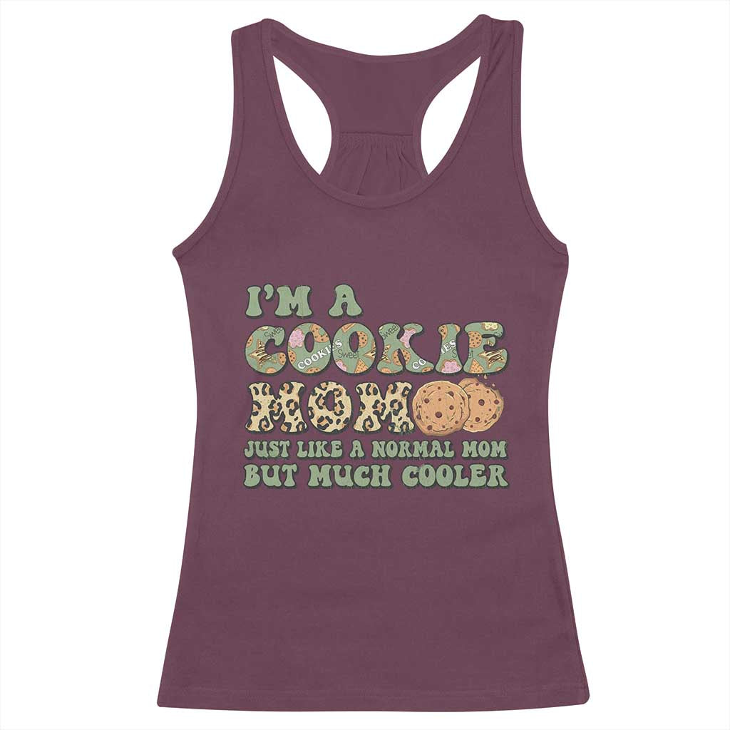 Funny Scout Girl Mom Racerback Tank Top I'm A Cookie Mom Cookie Dealer Troop Leader - Wonder Print Shop
