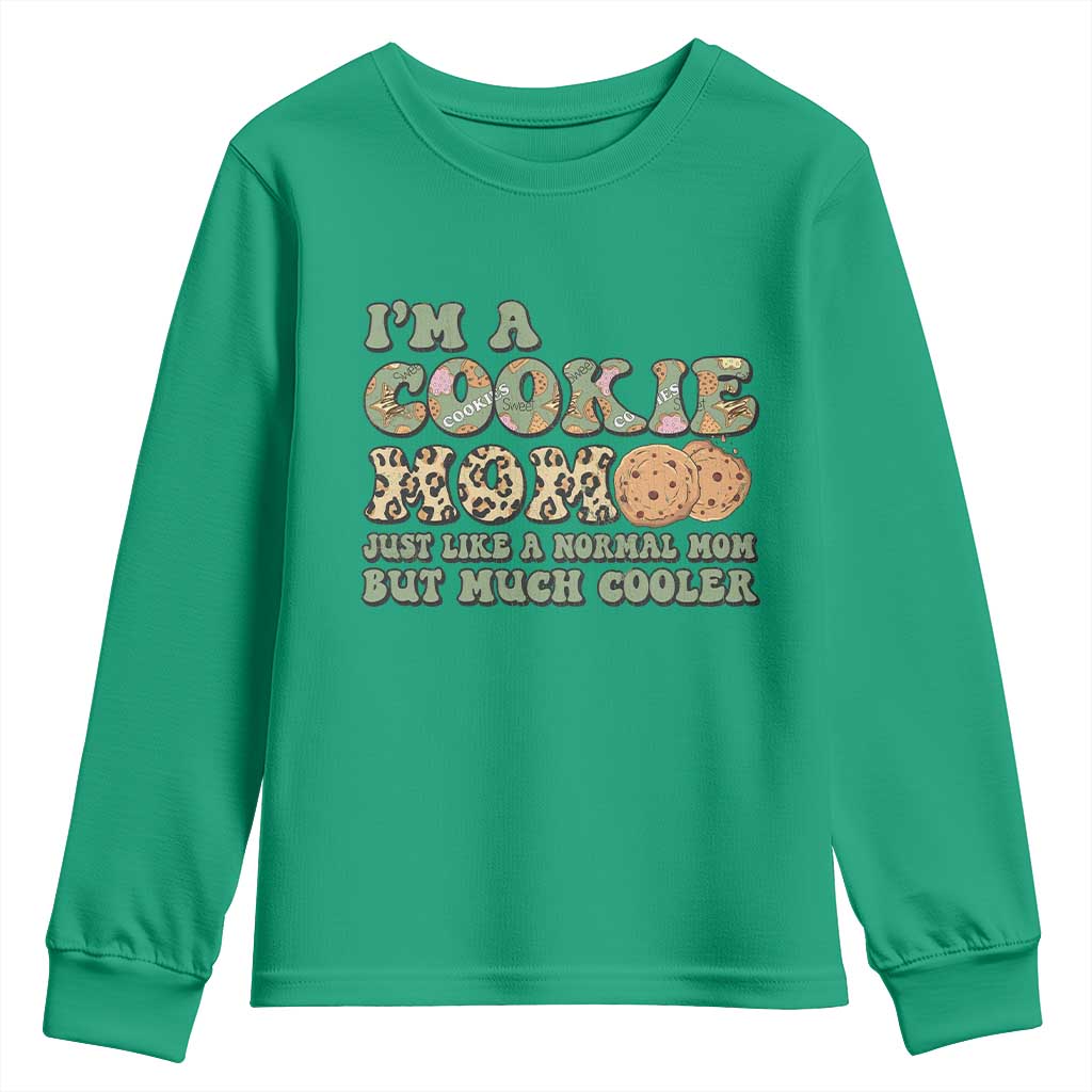 Funny Scout Girl Mom Youth Sweatshirt I'm A Cookie Mom Cookie Dealer Troop Leader - Wonder Print Shop