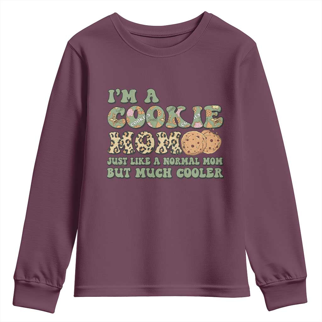 Funny Scout Girl Mom Youth Sweatshirt I'm A Cookie Mom Cookie Dealer Troop Leader - Wonder Print Shop