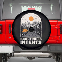Funny Scout Camping Spare Tire Cover Scouting Is Intents Hiking Camper Outdoors Adventure - Wonder Print Shop