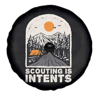 Funny Scout Camping Spare Tire Cover Scouting Is Intents Hiking Camper Outdoors Adventure - Wonder Print Shop