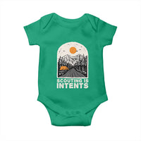 Funny Scout Camping Baby Onesie Scouting Is Intents Hiking Camper Outdoors Adventure - Wonder Print Shop