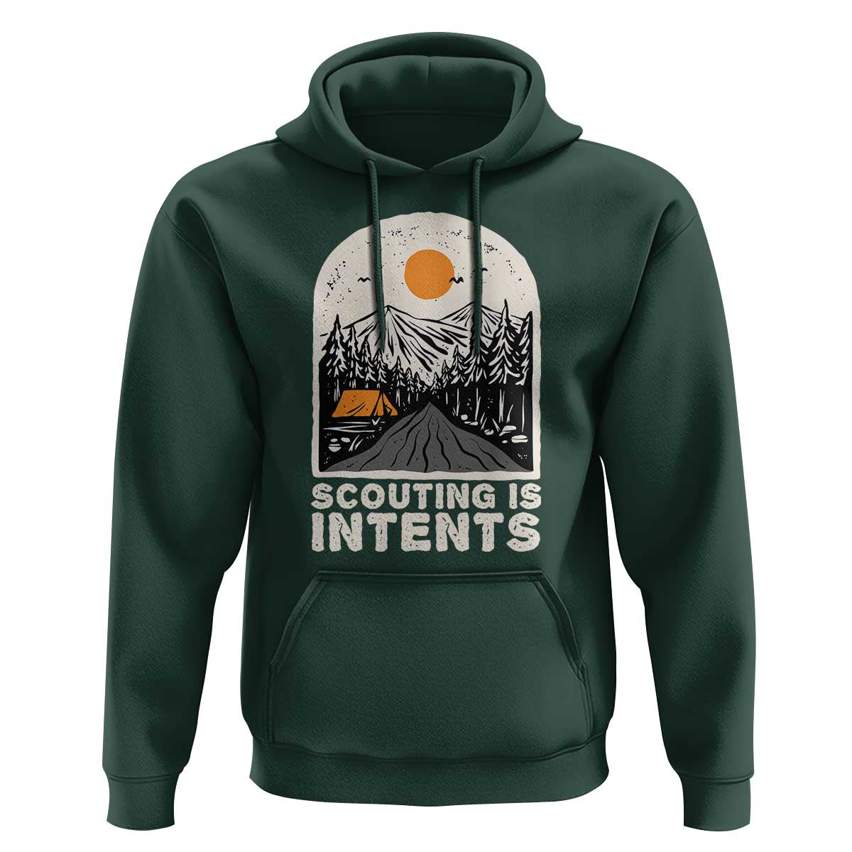 Funny Scout Camping Hoodie Scouting Is Intents Hiking Camper Outdoors Adventure TS02