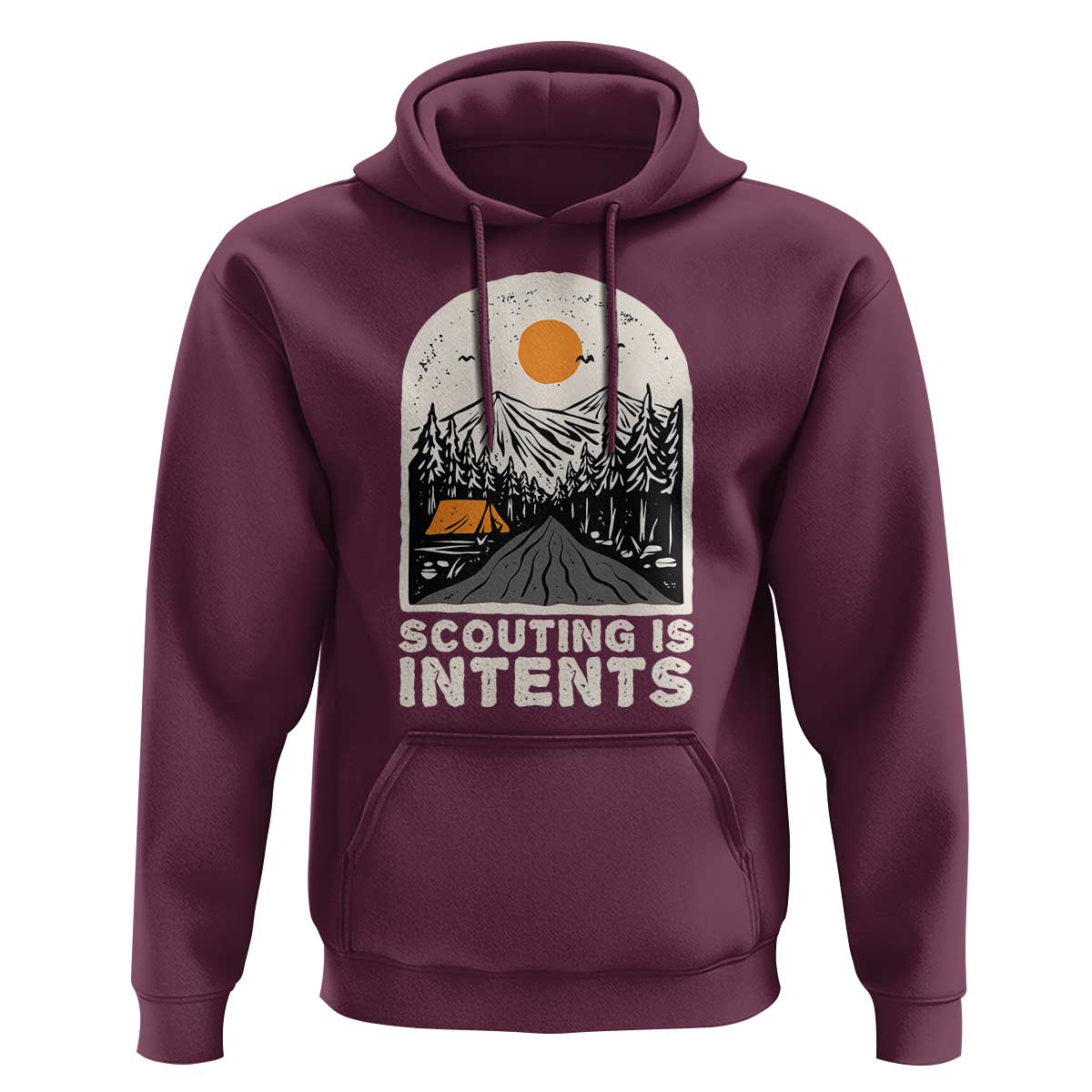Funny Scout Camping Hoodie Scouting Is Intents Hiking Camper Outdoors Adventure TS02