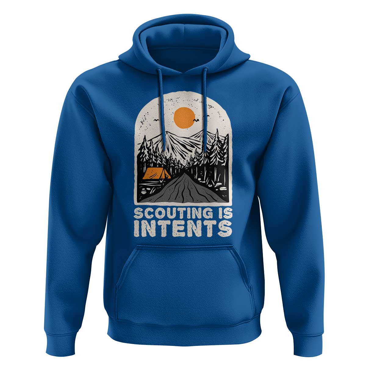 Funny Scout Camping Hoodie Scouting Is Intents Hiking Camper Outdoors Adventure TS02