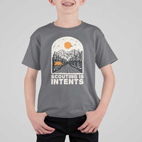 Funny Scout Camping T Shirt For Kid Scouting Is Intents Hiking Camper Outdoors Adventure - Wonder Print Shop