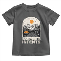 Funny Scout Camping Toddler T Shirt Scouting Is Intents Hiking Camper Outdoors Adventure - Wonder Print Shop