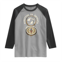 Funny Scout Camping Raglan Shirt Scouting Is Intents Compass Camper Hiking Outdoors Adventure - Wonder Print Shop