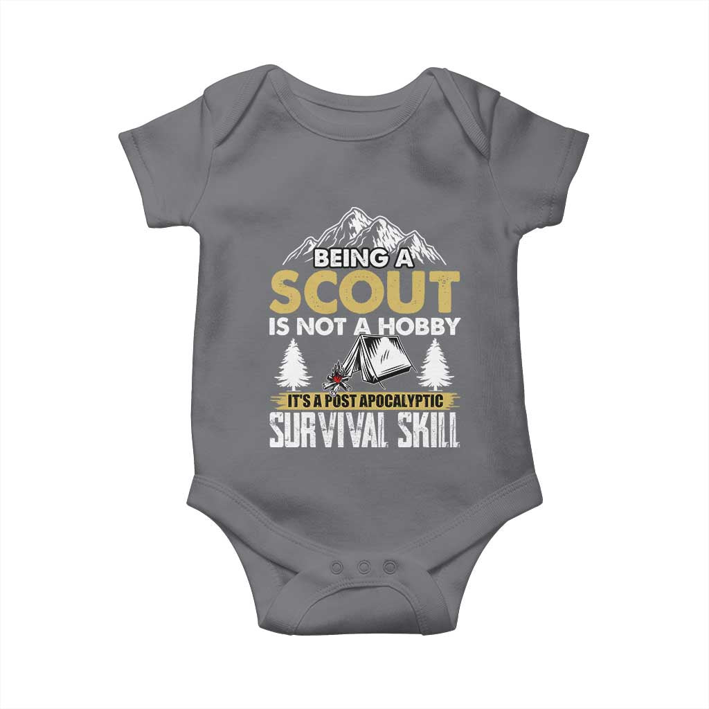 Funny Scout Baby Onesie Being A Scout Is Not A Hobby It's A Survial Skill Scouting