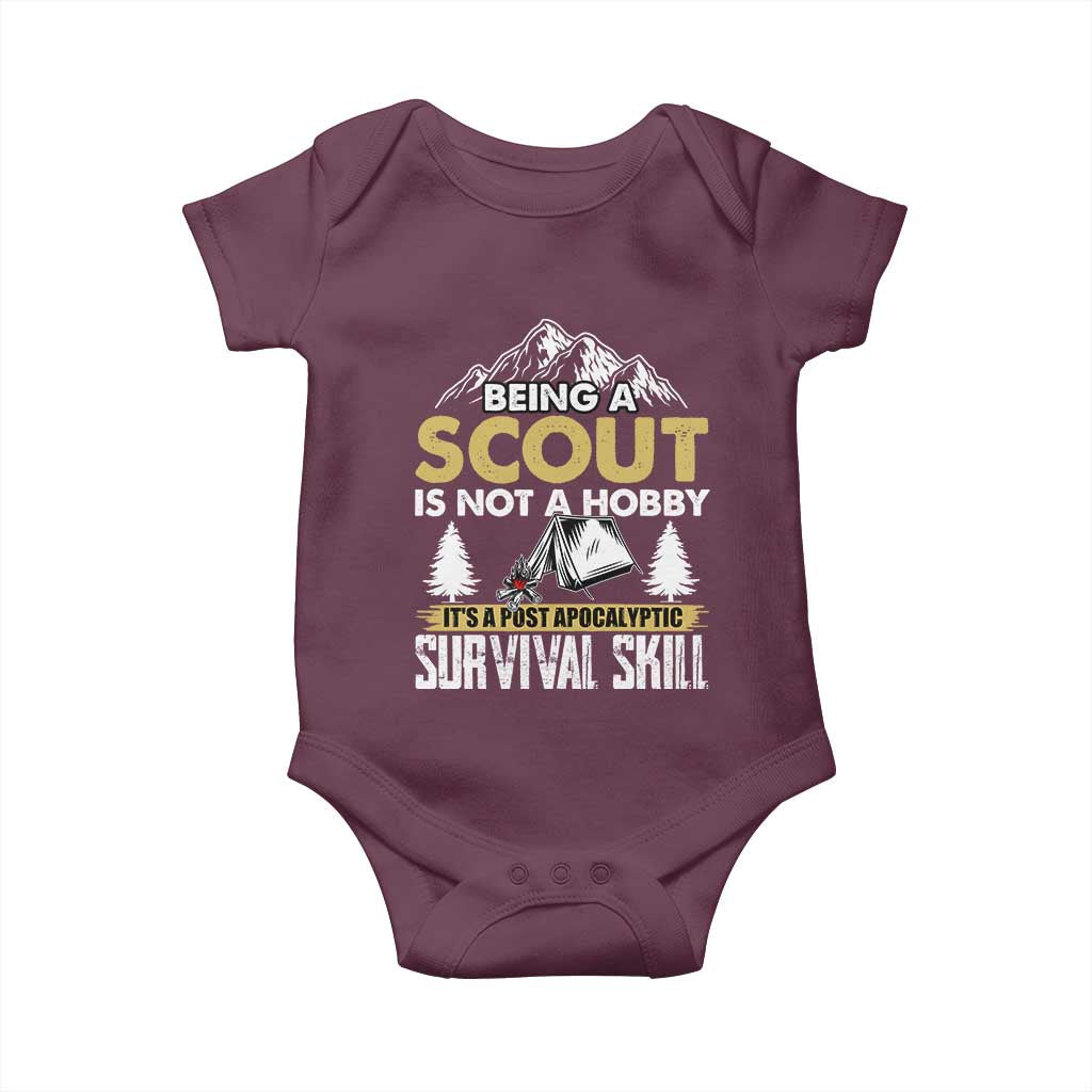 Funny Scout Baby Onesie Being A Scout Is Not A Hobby It's A Survial Skill Scouting