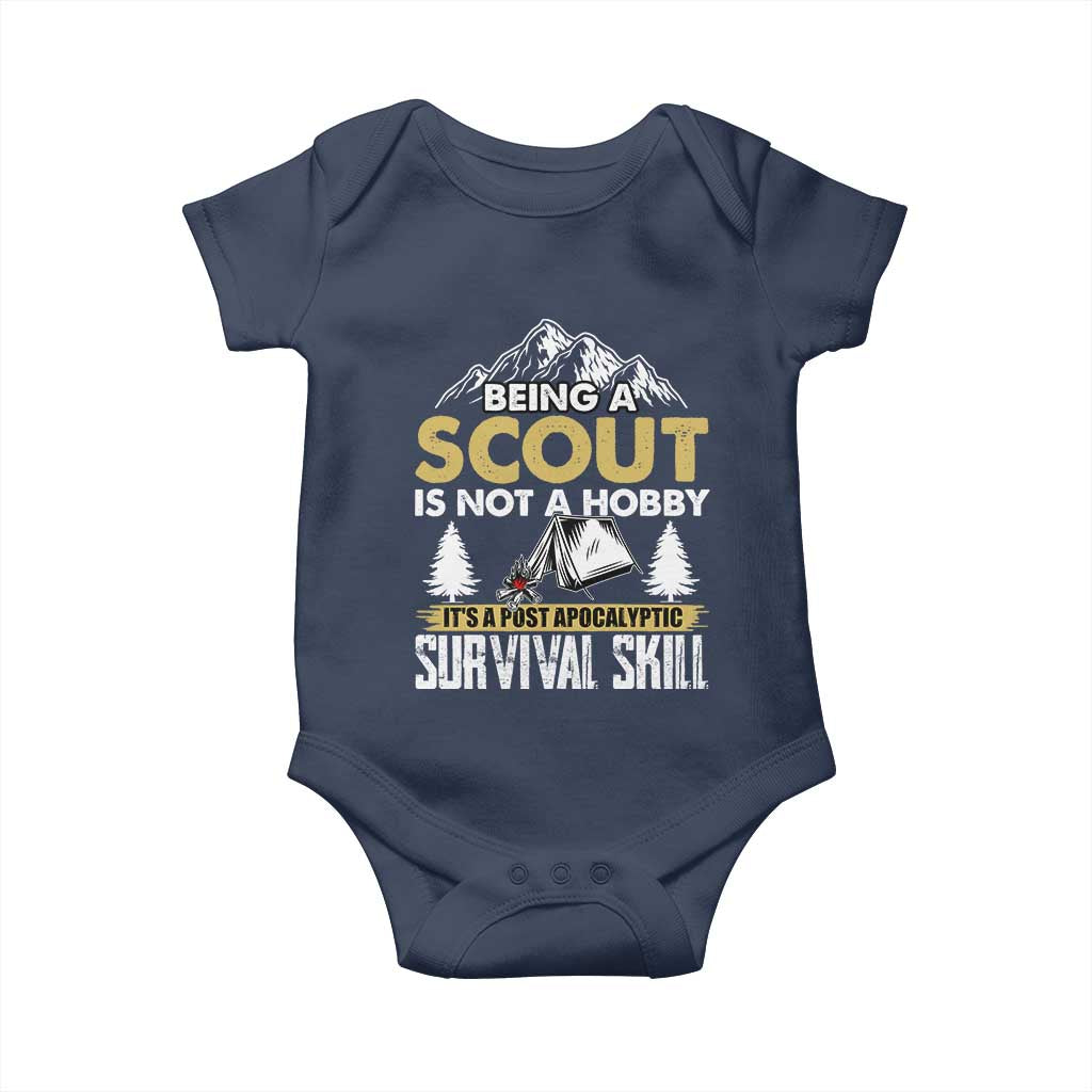 Funny Scout Baby Onesie Being A Scout Is Not A Hobby It's A Survial Skill Scouting