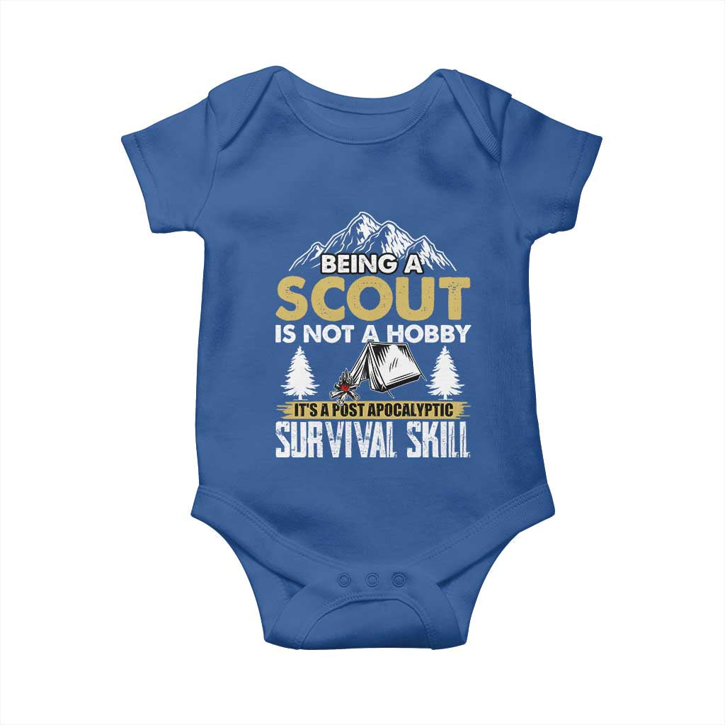 Funny Scout Baby Onesie Being A Scout Is Not A Hobby It's A Survial Skill Scouting