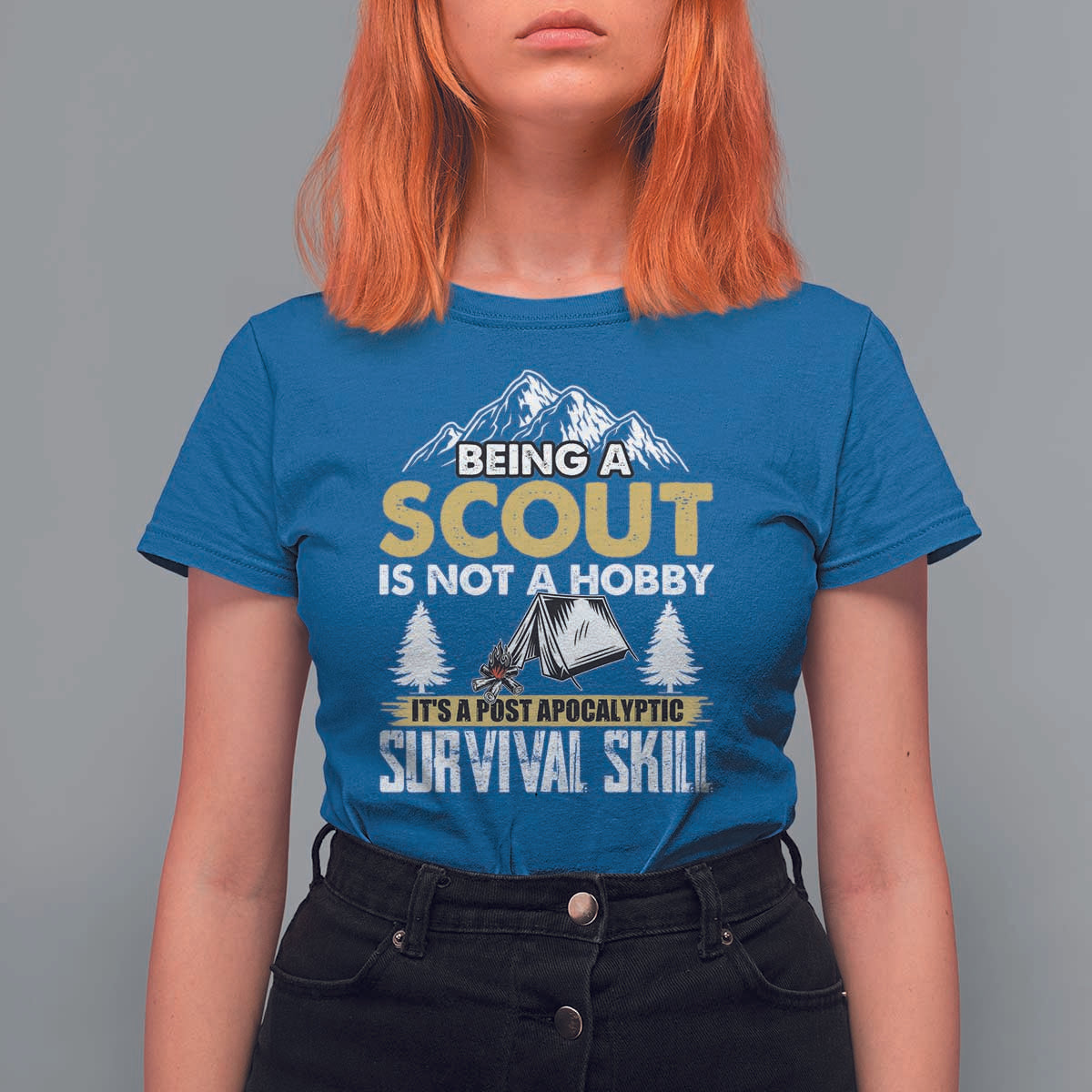 Funny Scout T Shirt For Women Being A Scout Is Not A Hobby It's A Survial Skill Scouting