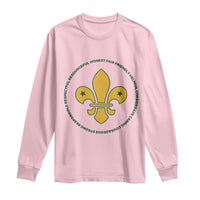 Scout Law Values Long Sleeve Shirt Scouting Troop Leader Fleur-de-Lis