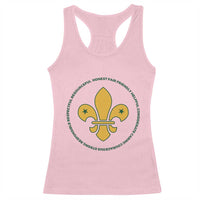 Scout Law Values Racerback Tank Top Scouting Troop Leader Fleur-de-Lis