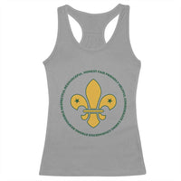 Scout Law Values Racerback Tank Top Scouting Troop Leader Fleur-de-Lis