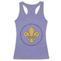 Scout Law Values Racerback Tank Top Scouting Troop Leader Fleur-de-Lis