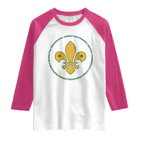 Scout Law Values Raglan Shirt Scouting Troop Leader Fleur-de-Lis