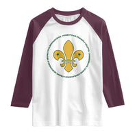 Scout Law Values Raglan Shirt Scouting Troop Leader Fleur-de-Lis