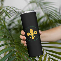 Scout Law Values Skinny Tumbler Scouting Troop Leader Fleur-de-Lis
