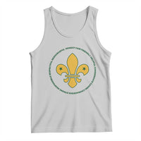 Scout Law Values Tank Top Scouting Troop Leader Fleur-de-Lis