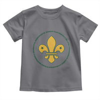 Scout Law Values Toddler T Shirt Scouting Troop Leader Fleur-de-Lis