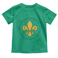Scout Law Values Toddler T Shirt Scouting Troop Leader Fleur-de-Lis