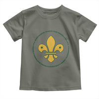 Scout Law Values Toddler T Shirt Scouting Troop Leader Fleur-de-Lis