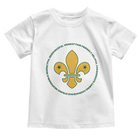 Scout Law Values Toddler T Shirt Scouting Troop Leader Fleur-de-Lis