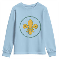 Scout Law Values Youth Sweatshirt Scouting Troop Leader Fleur-de-Lis
