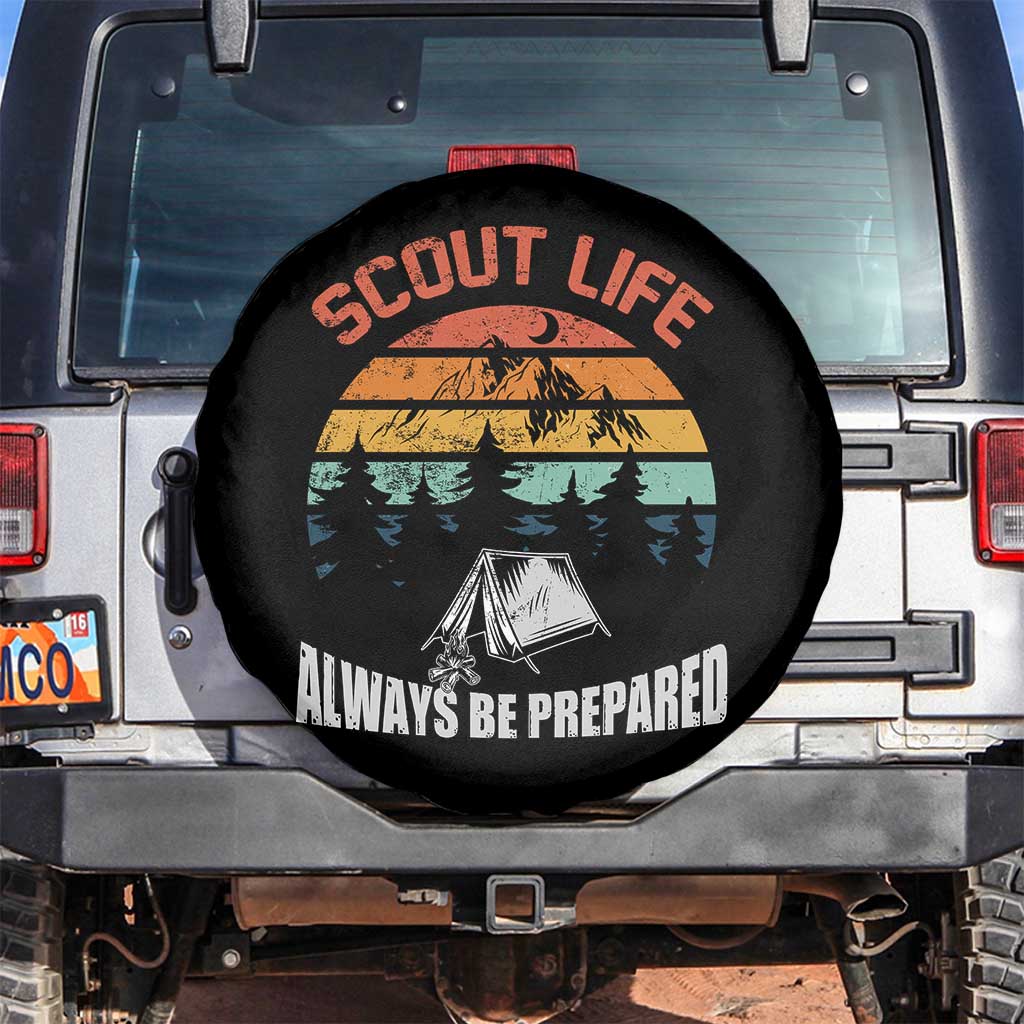 Scout Camping Spare Tire Cover Scout Camping Always Be Prepared Hiking Camping Outdoors Troop Leader