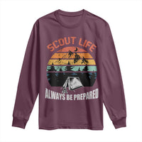 Scout Camping Long Sleeve Shirt Scout Camping Always Be Prepared Hiking Camping Outdoors Troop Leader