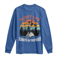 Scout Camping Long Sleeve Shirt Scout Camping Always Be Prepared Hiking Camping Outdoors Troop Leader