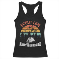 Scout Camping Racerback Tank Top Scout Camping Always Be Prepared Hiking Camping Outdoors Troop Leader