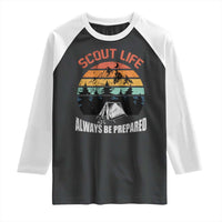 Scout Camping Raglan Shirt Scout Camping Always Be Prepared Hiking Camping Outdoors Troop Leader