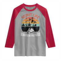 Scout Camping Raglan Shirt Scout Camping Always Be Prepared Hiking Camping Outdoors Troop Leader