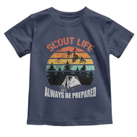 Scout Camping Toddler T Shirt Scout Camping Always Be Prepared Hiking Camping Outdoors Troop Leader