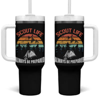 Scout Camping Tumbler With Handle Scout Camping Always Be Prepared Hiking Camping Outdoors Troop Leader
