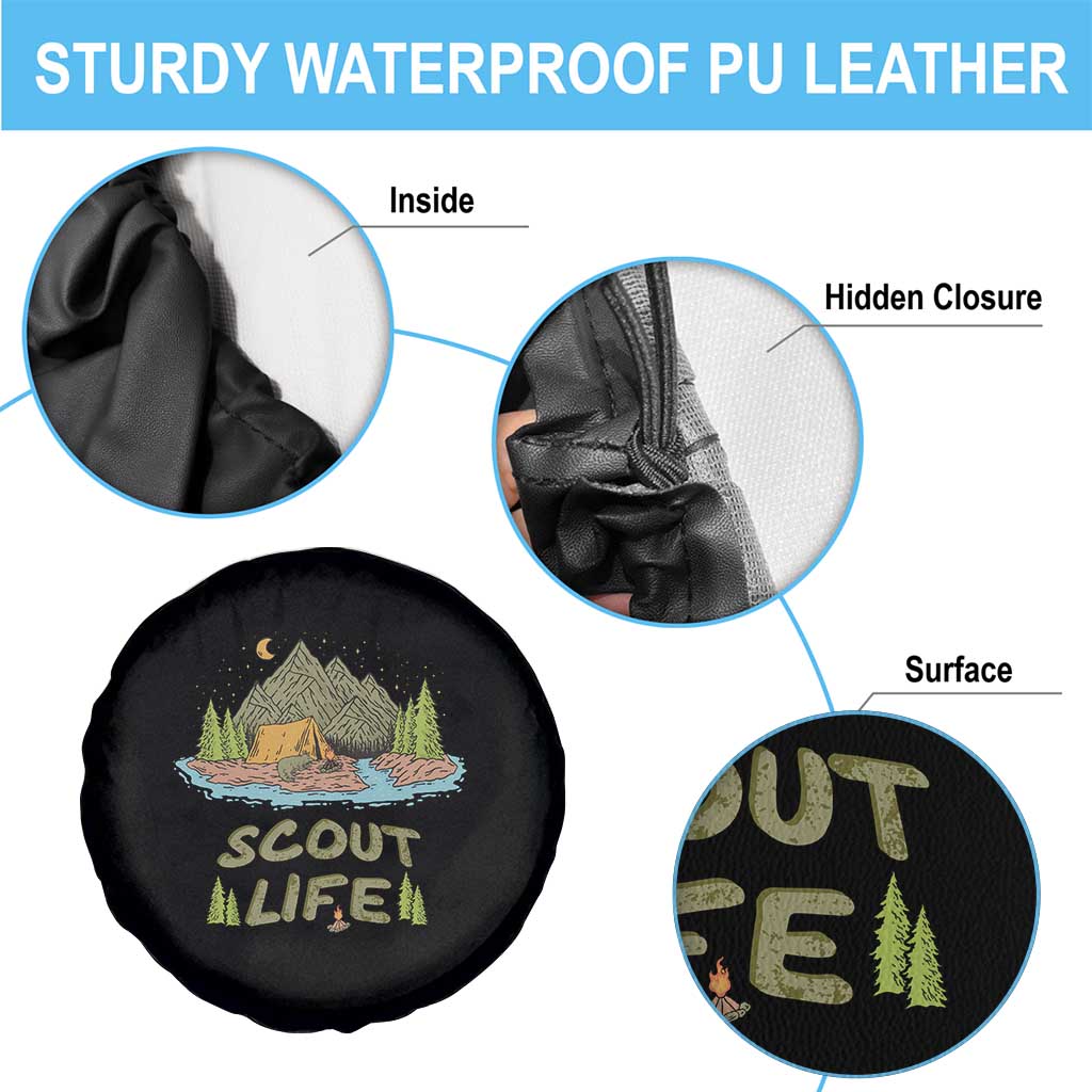 Scout Camping Spare Tire Cover Scout Camping Life Hiking Camping Outdoors Troop Leader