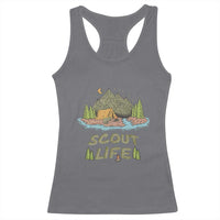 Scout Camping Racerback Tank Top Scout Camping Life Hiking Camping Outdoors Troop Leader