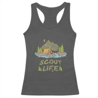 Scout Camping Racerback Tank Top Scout Camping Life Hiking Camping Outdoors Troop Leader